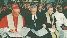  Kardinal Edward Cassidy, Landesbischof Christian Krause, Bischof Walter Kasper, Ishmael Noko.